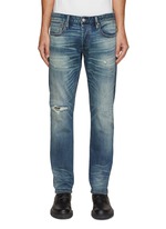 Jeans store with ridges