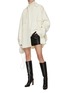 Figure View - Click To Enlarge - THE FRANKIE SHOP - Rhea Trapeze Wool Cotton Knit Sweater