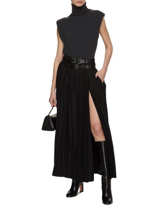 Figure View - Click To Enlarge - THE FRANKIE SHOP - Bailey Pleated Maxi Skirt