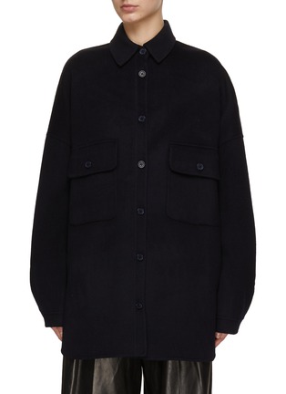 Main View - Click To Enlarge - THE FRANKIE SHOP - Dallas Wool Blend Overshirt