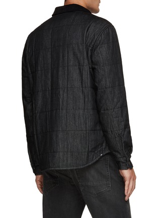 Back View - Click To Enlarge - DENHAM - Quilted Corduroy Collar Overshirt Jacket