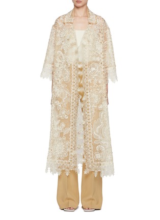 Main View - Click To Enlarge - BIYAN - Rubia Embroidered Sheer Coat