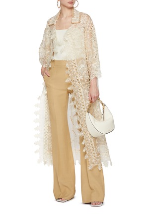 Figure View - Click To Enlarge - BIYAN - Rubia Embroidered Sheer Coat