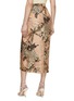 Back View - Click To Enlarge - BIYAN - Myrtle Printed Asymmetric Silk Skirt
