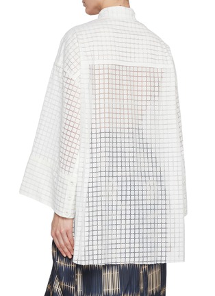 Back View - Click To Enlarge - BIYAN - Siya Windowpane Embellished Check Shirt