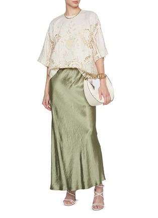 Figure View - Click To Enlarge - BIYAN - Silo Cutwork Embellished Top
