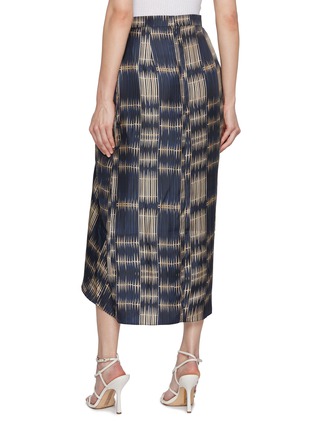 Back View - Click To Enlarge - BIYAN - Malaya Asymmetric Drape Silk Skirt