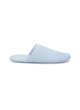 Main View - Click To Enlarge - CELSO DE LEMOS - Alma Slippers Size L — Sky Blue