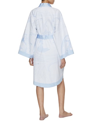Back View - Click To Enlarge - CELSO DE LEMOS - Exquise Fabric Lining Bathrobe — Size M