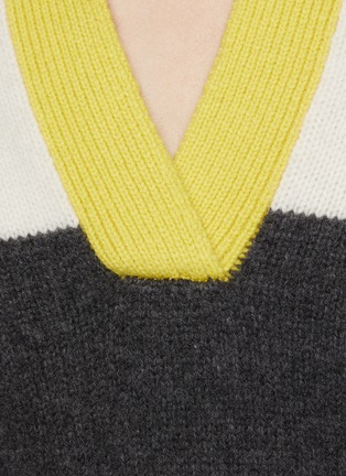  - ARCH4 - Striped Chunky Knit Polo Sweater