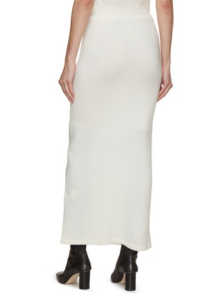 Back View - Click To Enlarge - ARCH4 - Modern Classic Knit Cashmere Midi Skirt