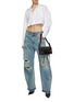 Figure View - Click To Enlarge - DARKPARK - Audrey Distressed Carpenter Jeans