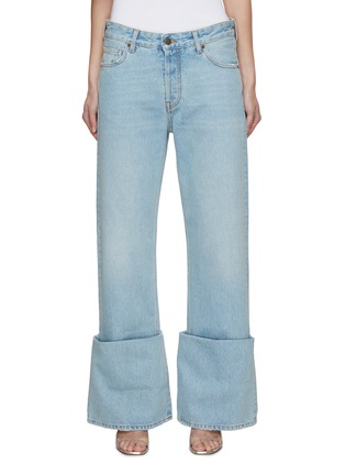 Main View - Click To Enlarge - DARKPARK - Lizette Cuffed Boyfriend Jeans