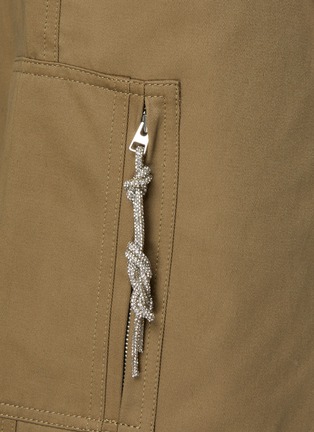  - DARKPARK - Nina Crystal Chain Zip Pull Cargo Shorts