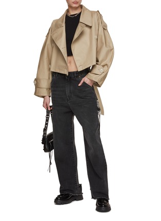 Figure View - Click To Enlarge - DARKPARK - Penelope Cropped Trench Coat