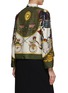 Back View - Click To Enlarge - LILYEVE - Stand Collar Open Front Silk Jacket