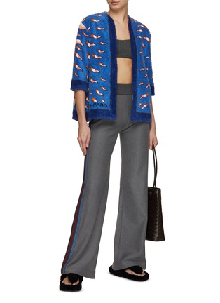 Figure View - Click To Enlarge - LILYEVE - Collarless Cotton Towelling Jacket