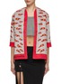 Main View - Click To Enlarge - LILYEVE - Collarless Cotton Towelling Jacket