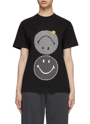 Main View - Click To Enlarge - JOSHUA’S - Double Smiley Crewneck T-Shirt