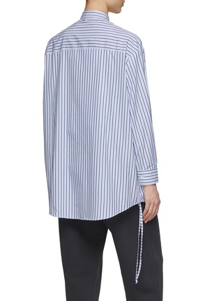 Back View - Click To Enlarge - JOSHUA’S - Stripes String Detail Shirt