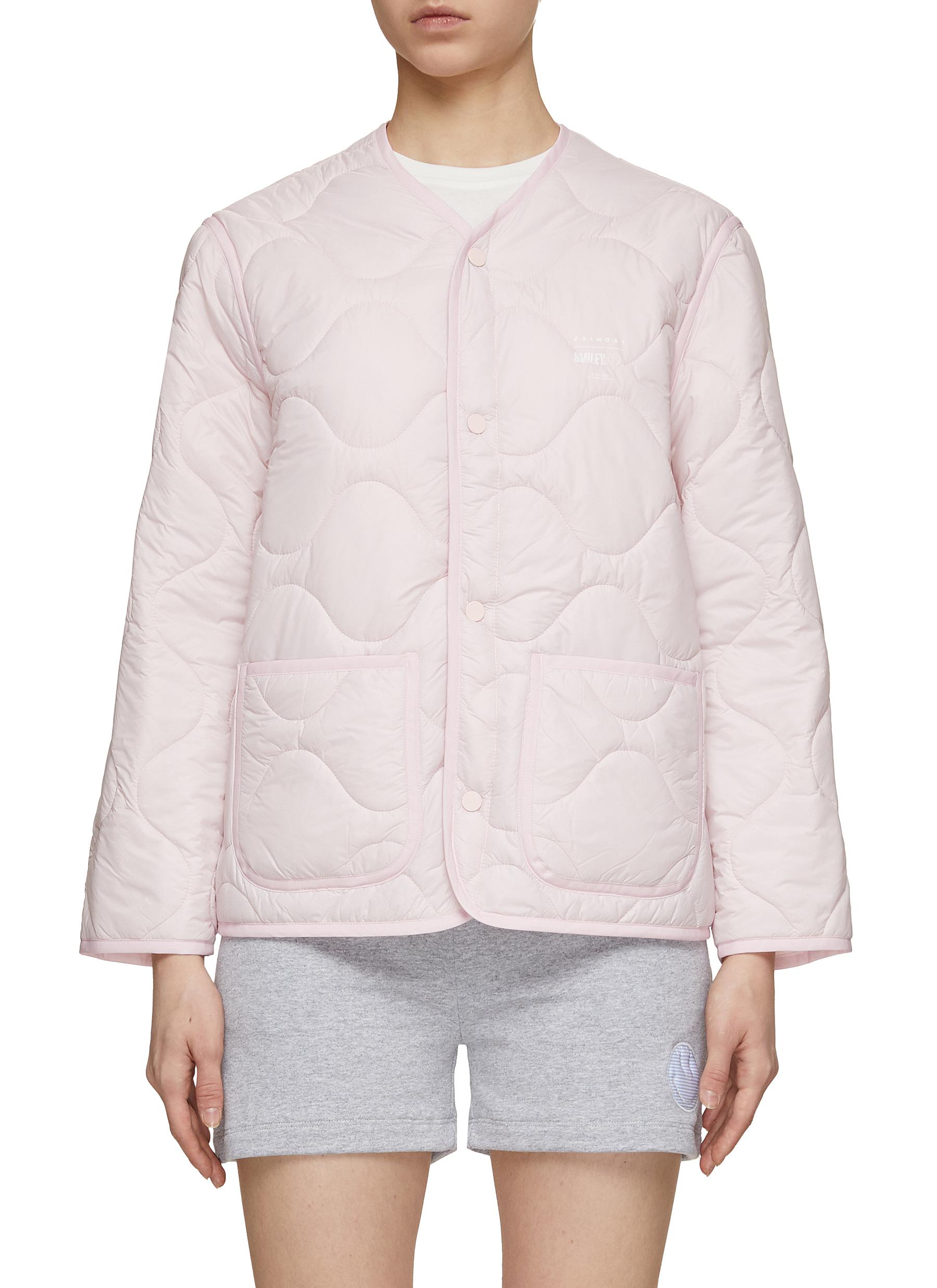 JOSHUA'S Smiley Patch Quilted Jacket