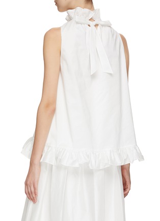 Back View - Click To Enlarge - MING MA - Pleated Sleeveless Top