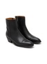 Detail View - Click To Enlarge - ALBERTO FASCIANI - Anima 35 Zip Leather Ankle Boots