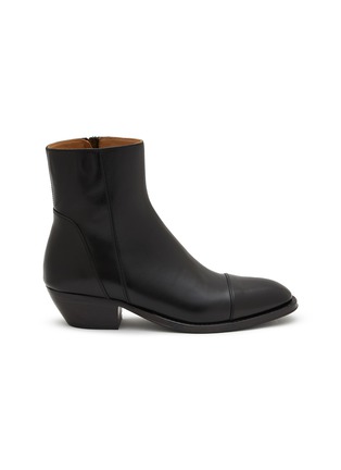 ALBERTO FASCIANI | Anima 35 Zip Leather Ankle Boots