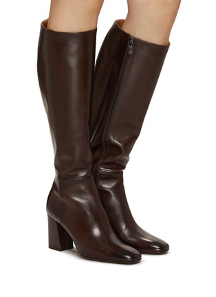 Figure View - Click To Enlarge - ALBERTO FASCIANI - Eva 70 Tall Leather Riding Boots