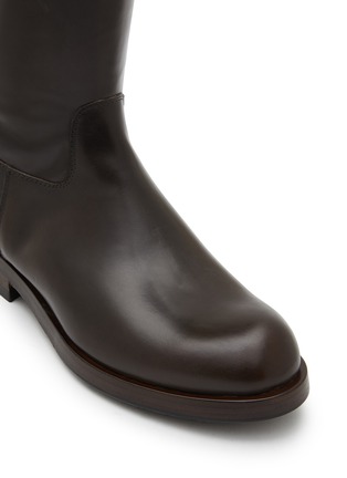 Detail View - Click To Enlarge - ALBERTO FASCIANI - Eva Tall Leather Riding Boots