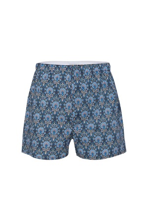 Main View - Click To Enlarge - SUNSPEL - Peacock Cotton Boxer Shorts
