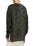 Back View - Click To Enlarge - UMA WANG - Floral Jacquard Tobin Shirt
