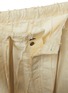  - UMA WANG - Distressed Stripe Drawstring Pants
