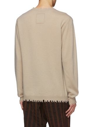 Back View - Click To Enlarge - UMA WANG - Cashmere Silk Distressed Sweater