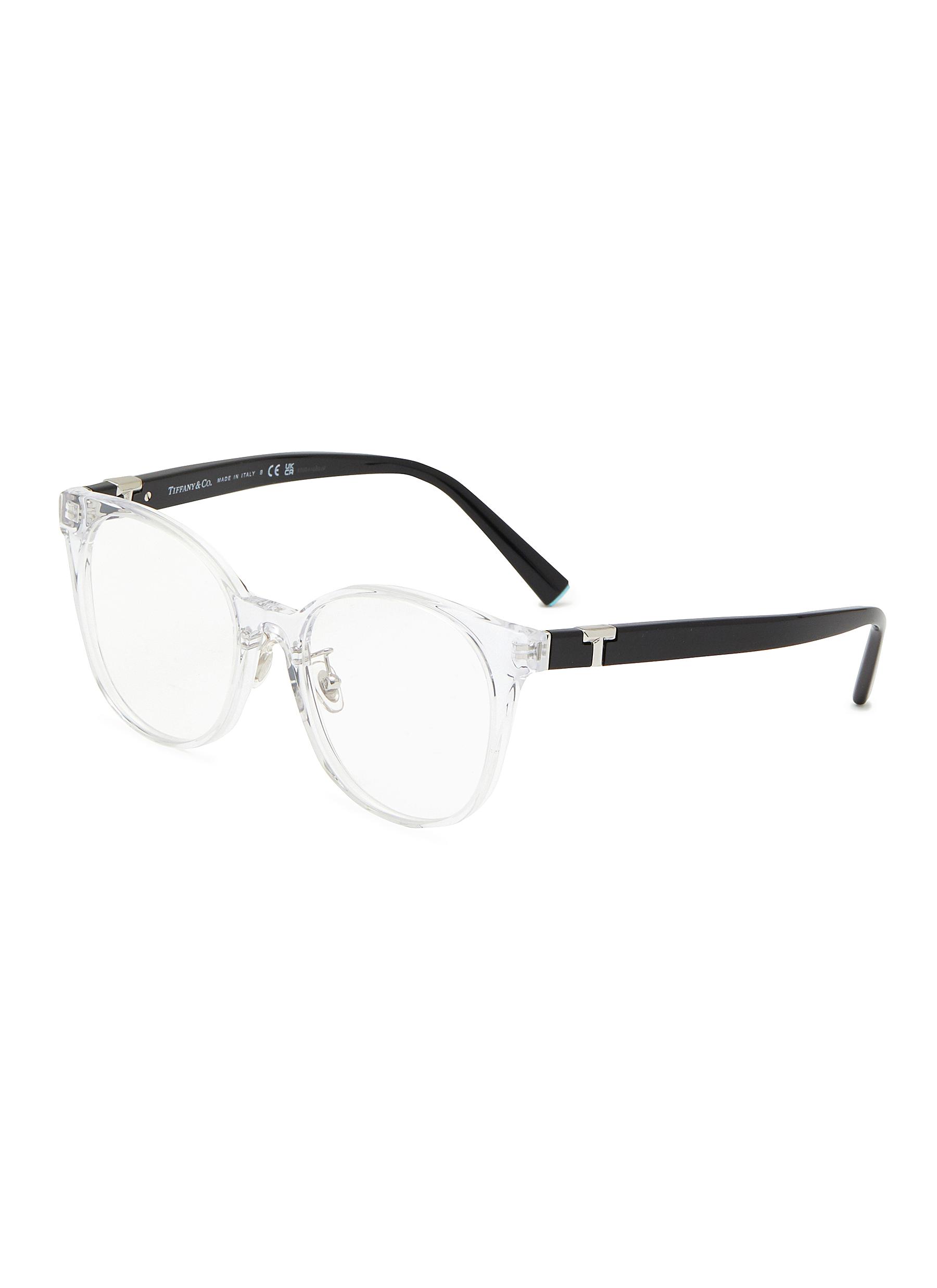 Tiffany T Sunglasses in White Acetate with Dark Grey Lenses