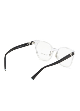 Tiffany T Sunglasses in White Acetate with Dark Grey Lenses