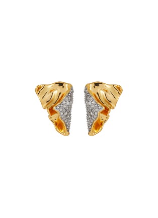 Main View - Click To Enlarge - ALEXIS BITTAR - Solanales Crystal Embellished Folded Mini Earring