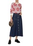 Figure View - Click To Enlarge - KENZO - Flower Jacquard Sweater