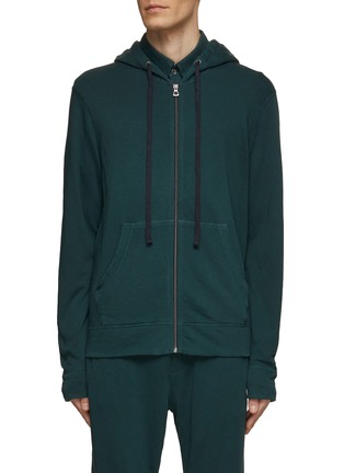 Main View - Click To Enlarge - JAMES PERSE - Zip Up Vintage Cotton Hoodie