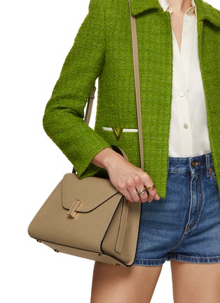 Figure View - Click To Enlarge - VALEXTRA - Medium Iside Leather Bag