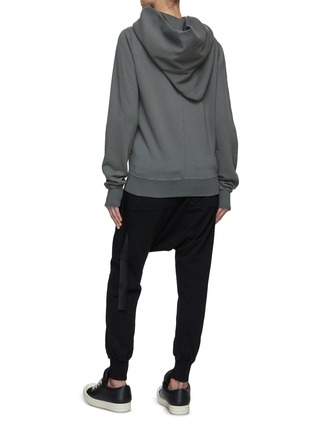 Back View - Click To Enlarge - RICK OWENS DRKSHDW - Asymmetric Mountain Hoodie