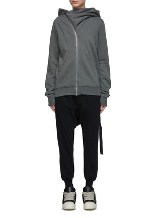 Main View - Click To Enlarge - RICK OWENS DRKSHDW - Asymmetric Mountain Hoodie