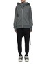 Main View - Click To Enlarge - RICK OWENS DRKSHDW - Asymmetric Mountain Hoodie