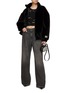 Figure View - Click To Enlarge - R13 - Damon Wide Leg Jeans