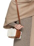 Front View - Click To Enlarge - CHLOÉ - Marcie SLG Vanity Shearling Leather Crossbody Bag