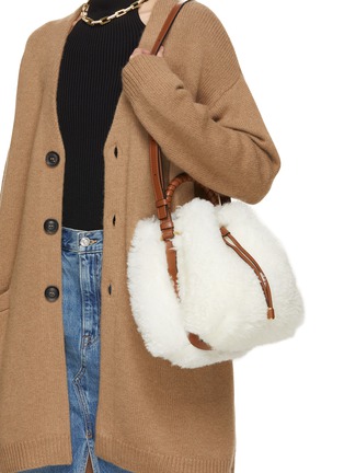 Figure View - Click To Enlarge - CHLOÉ - Marcie Shearling Bucket Bag