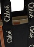 Detail View - Click To Enlarge - CHLOÉ - Medium Woody Eco Linen Canvas Tote Bag