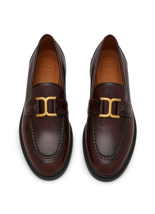 Detail View - Click To Enlarge - CHLOÉ - Marcie Logo Motif Loafer