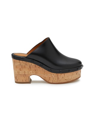 Main View - Click To Enlarge - CHLOÉ - Oli 90 Leather Clogs