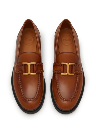 Detail View - Click To Enlarge - CHLOÉ - Marcie Logo Motif Loafer